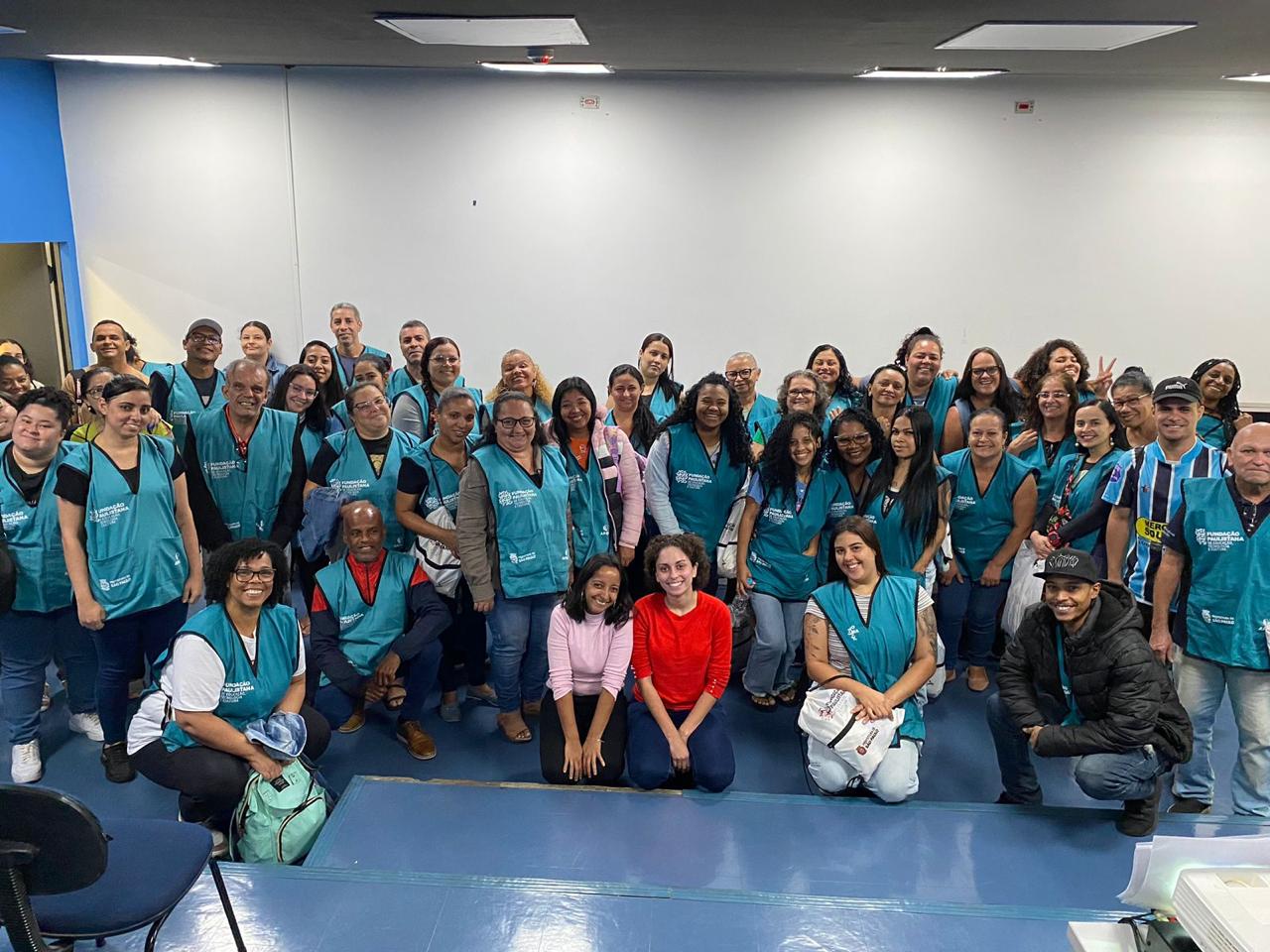 Alunos da 1ª turma da oficina do Elabora no CEU Heliópolis