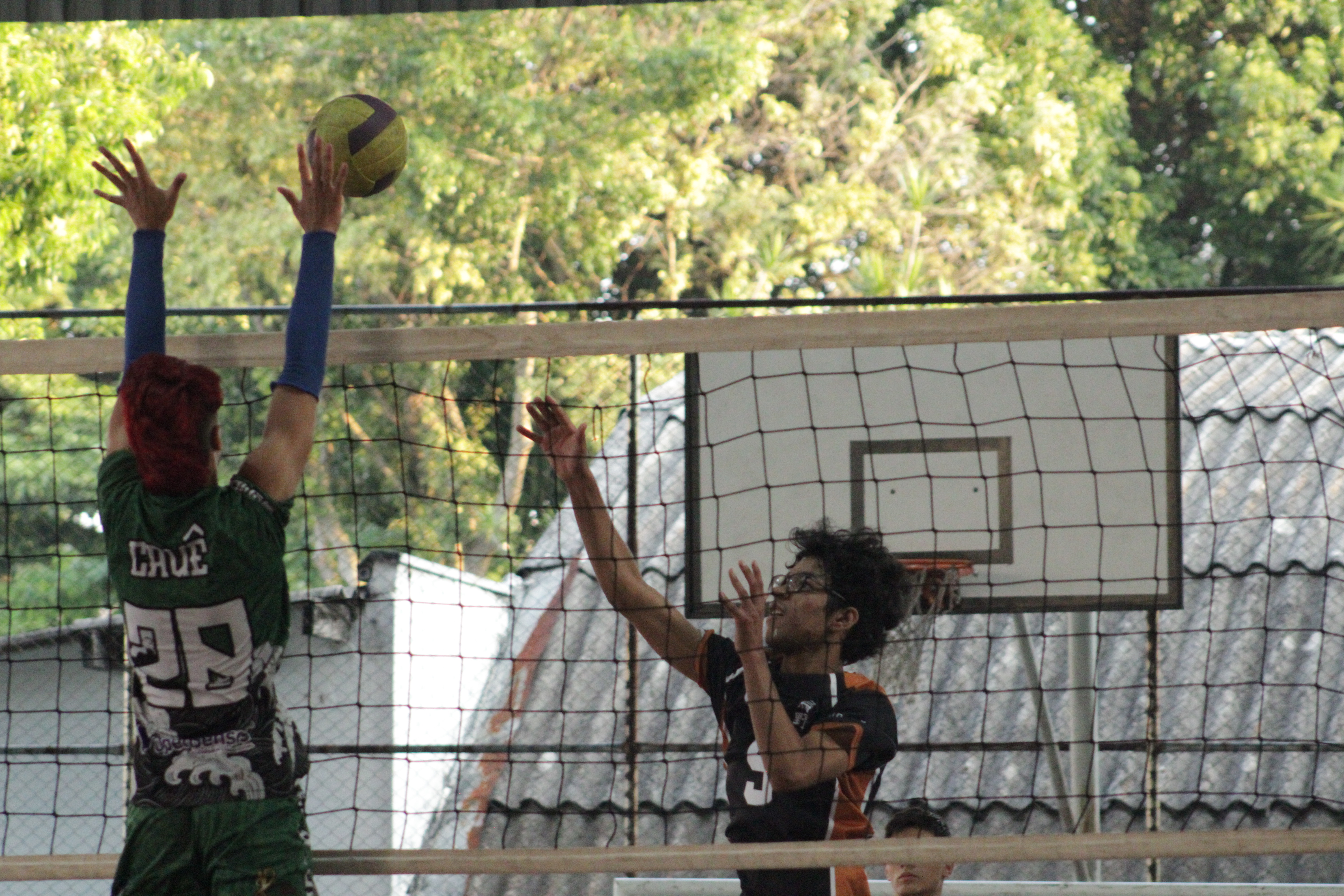 Na imagem, atletas praticando vôlei no programa Rede Olímpica.