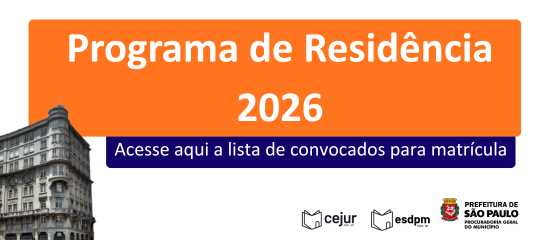 Imagem com chamada para acesso a lista de convocados para o programa de Residência Jurídica